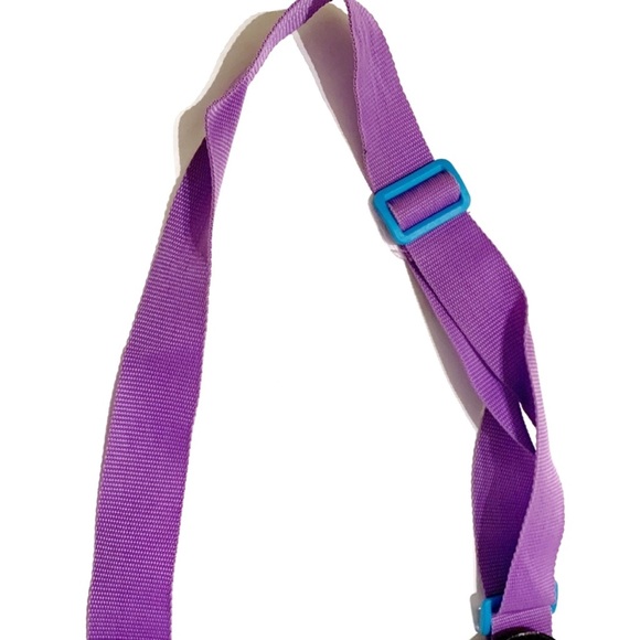 Justice Girls Bag Backpack Purple Blue Cat Cheetah Sparkly Furry Iridescent Cute - Picture 11 of 14